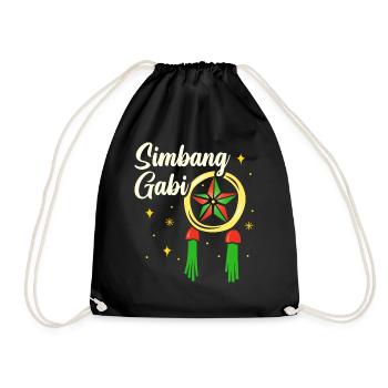 Pinoy Christmas Design für stolze Filipinos - Turnbeutel - Schwarz - Vorne