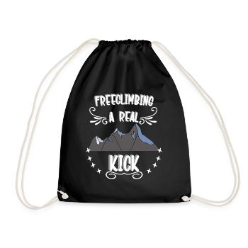 Freeclimbing - un vrai kick, sportif & dangereux - Sac de sport léger - noir - Devant