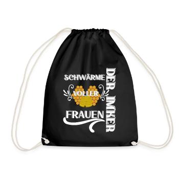 Der Imker, schwärme voller Frauen, Imkerei, Helden - Turnbeutel - Schwarz - Vorne