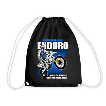 Enduro Offroad - Drawstring Bag - black - Front