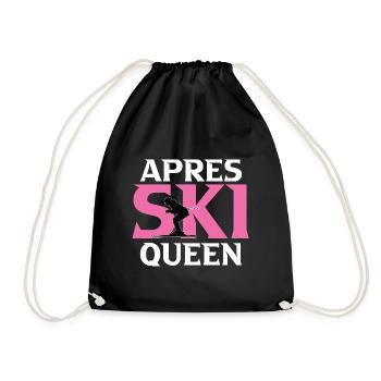 Ski Sking Snowboard Sports d’hiver Skieurs - Sac de sport léger - noir - Devant