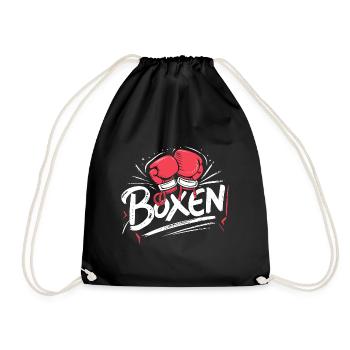 Boxsport-Fan Must-Have Training Deko Wandkunst - Turnbeutel - Schwarz - Vorne