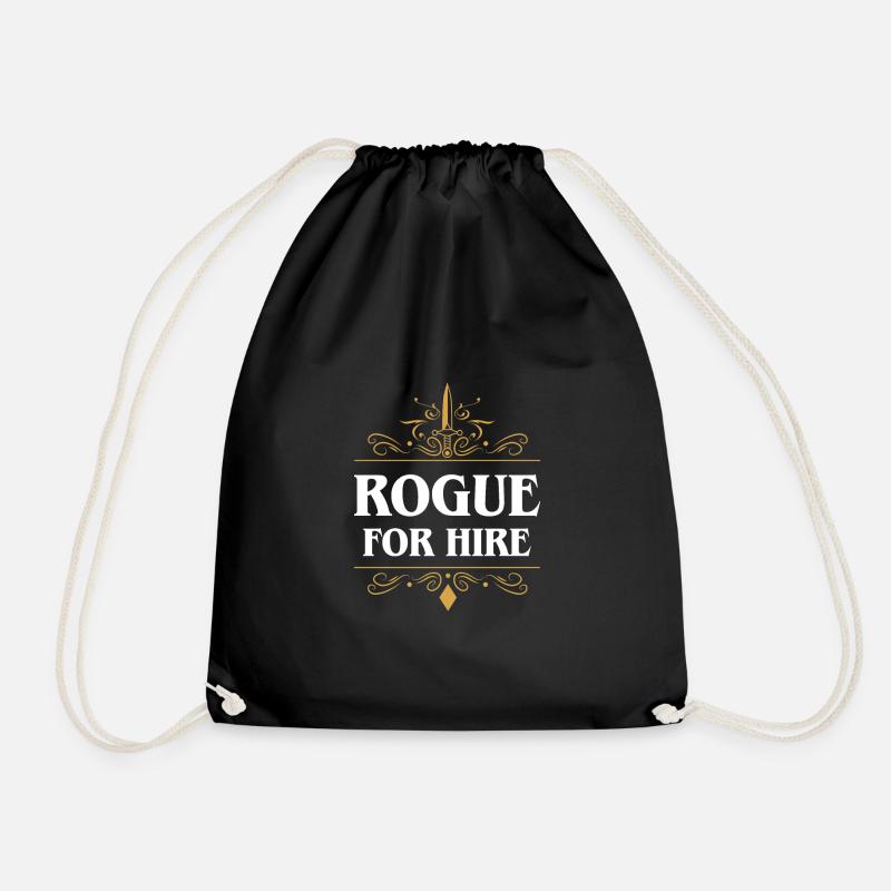 Rogue For Hire Charakter-Spieler-Klassen-RPG - Turnbeutel - Schwarz