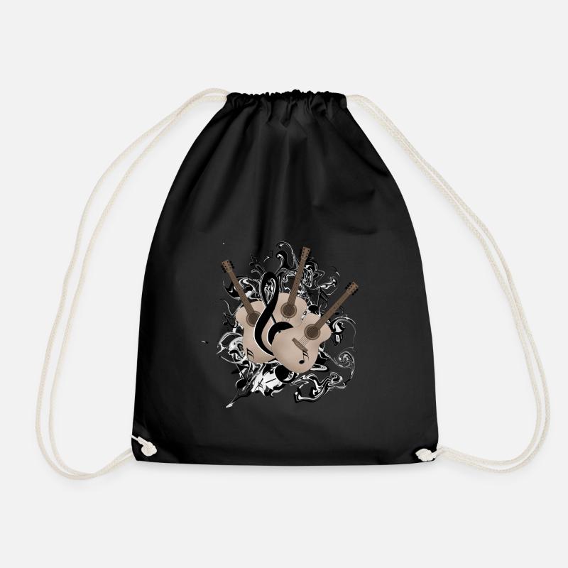 Guitars guitar - Drawstring Bag - black