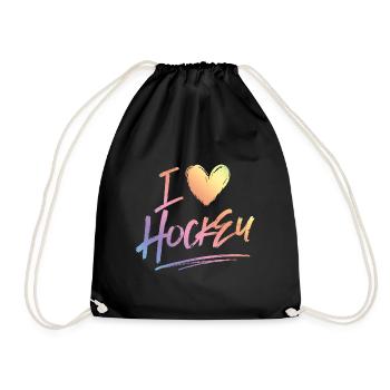 J’adore le hockey - Sac de sport léger - noir - Devant