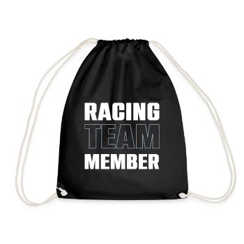 Racing Team - Drawstring Bag - black - Front