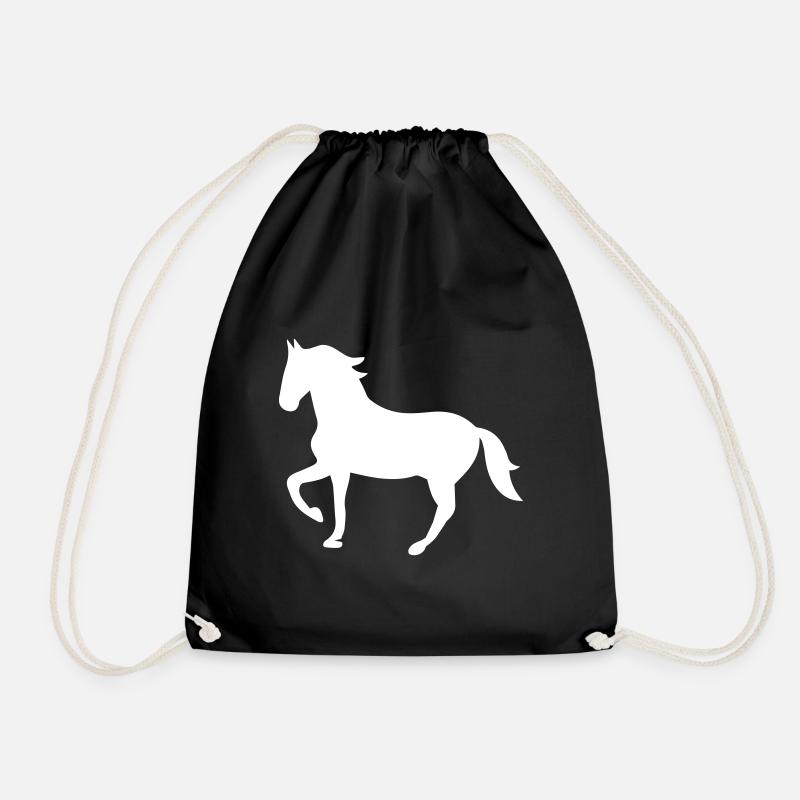 Icône Cheval Cheval - Sac de sport léger - noir