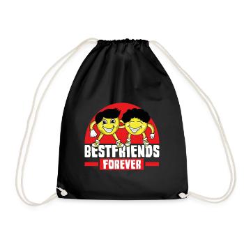 Best Friends Best Buds Best Friend - Drawstring Bag - black - Front