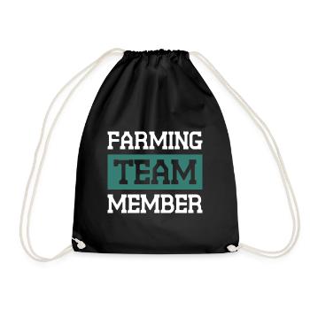 Farming Team - Turnbeutel - Schwarz - Vorne