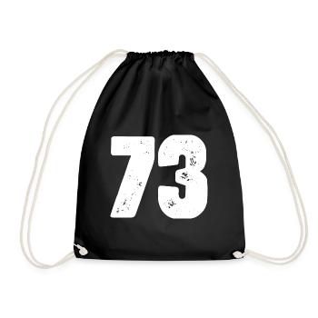 73 Maillot numéro - Sac de sport léger - noir - Devant