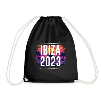 Ibiza 2023 - Turnbeutel - Schwarz - Vorne