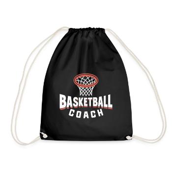 Basketballnetz-Coach - Turnbeutel - Schwarz - Vorne
