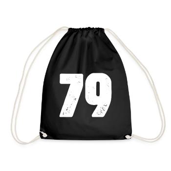 79 Maillot numéro - Sac de sport léger - noir - Devant