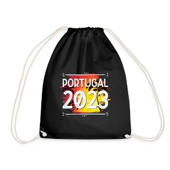 Portugal 2023 - Turnbeutel - Schwarz - Vorne