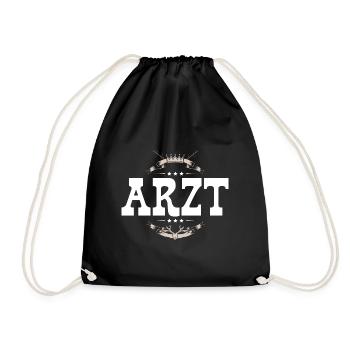Arzt Beruf - Turnbeutel - Schwarz - Vorne