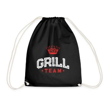 Grill Team - Turnbeutel - Schwarz - Vorne