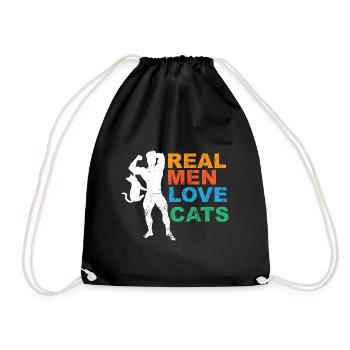 Chats Chat Chat Chat Chat Papa Douce Fête des Pères - Sac de sport léger - noir - Devant
