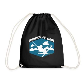 Ski Sking Snowboard Sports d’hiver Skieurs - Sac de sport léger - noir - Devant