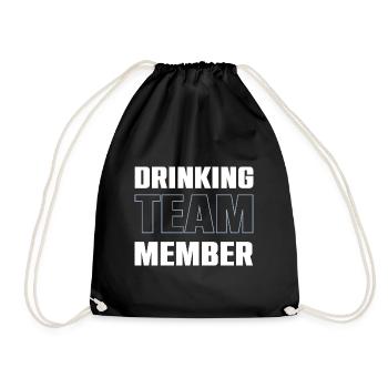 Drinking Team - Drawstring Bag - black - Front