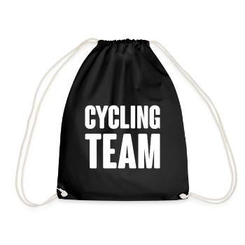 Cycling Team - Drawstring Bag - black - Front