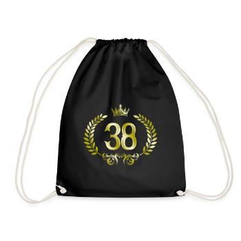 Couronne de 38 chiffres - Sac de sport léger - noir - Devant