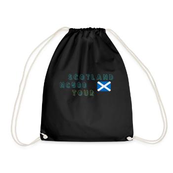 nc500 tour - Drawstring Bag - black - Front