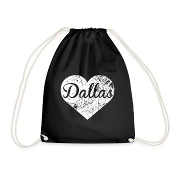 Heart of Dallas - Drawstring Bag - black - Front