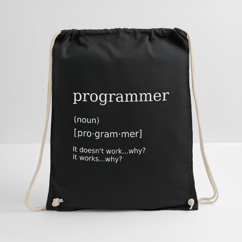 Programmer Computer Scientist Programming Humor Drawstring Bag