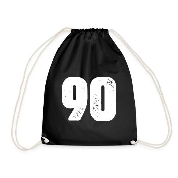 90 Number jersey - Drawstring Bag - black - Front