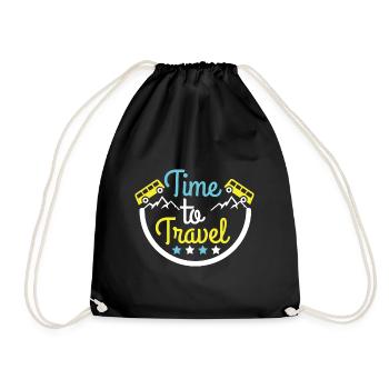 Voyage, Voyage, Vacances, Vacances, Voyage - Sac de sport léger - noir - Devant
