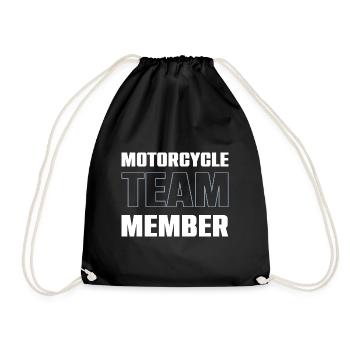 Motorcycle Team - Drawstring Bag - black - Front