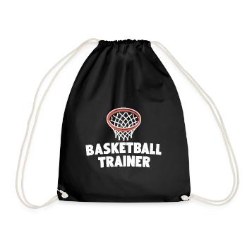 Bball Coach Must-Have Training Ausrüstung Idee - Turnbeutel - Schwarz - Vorne