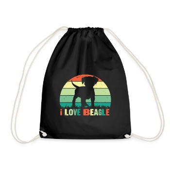 Dog Dogs Dog lovers Dog owners - Drawstring Bag - black - Front