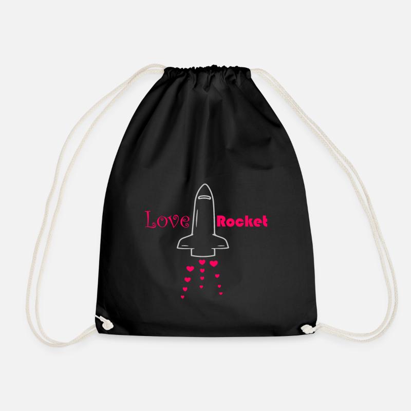 Fusée d’amour - Sac de sport léger - noir