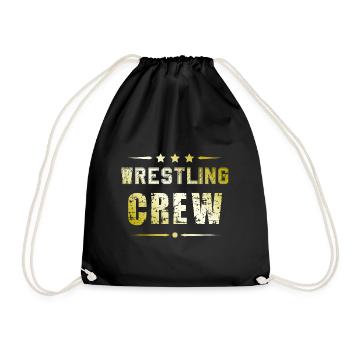 Wrestling Crew - Turnbeutel - Schwarz - Vorne