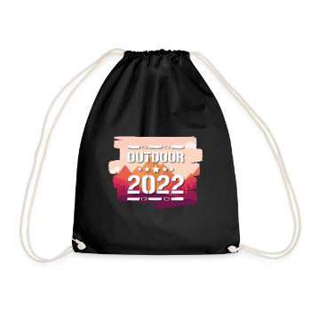 Outdoor 2022 - Drawstring Bag - black - Front