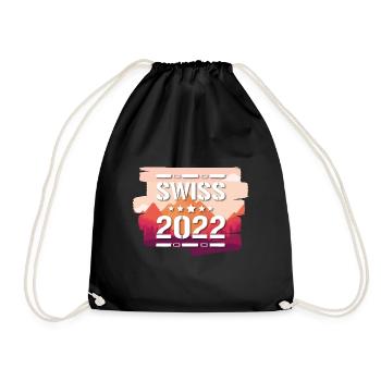 Swiss 2022 - Turnbeutel - Schwarz - Vorne