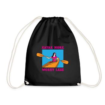 Kayak Bateau Canoë Paddle Double Paddle - Sac de sport léger - noir - Devant