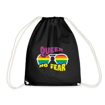 Gay Gay Gay Lesbian LGBT - Drawstring Bag - black - Front