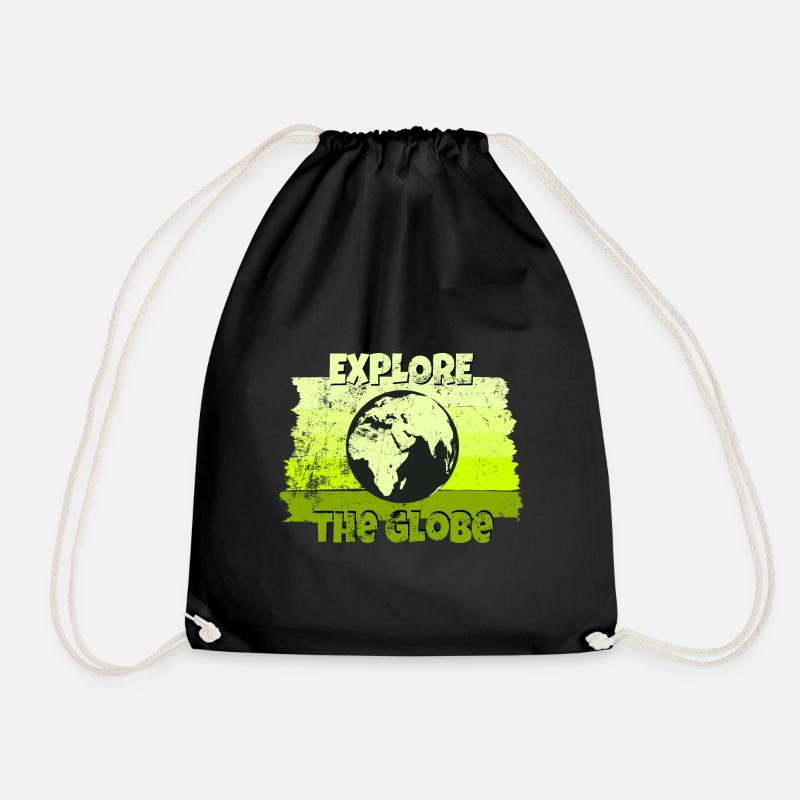 World Tour Adventure - Drawstring Bag - black