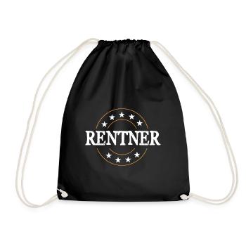 Rentner Rente - Turnbeutel - Schwarz - Vorne
