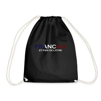 Français et fiers de l'être - Sac de sport léger - noir - Devant