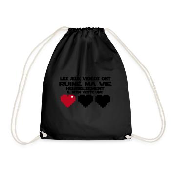 il m'en reste une(vie) - Sac de sport léger - noir - Devant