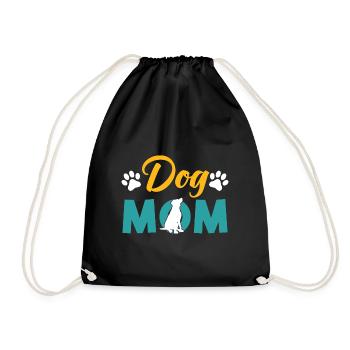 chiens maman - Sac de sport léger - noir - Devant