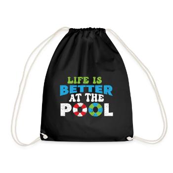 Nageurs Natation 50 mètres piste Brasse - Sac de sport léger - noir - Devant