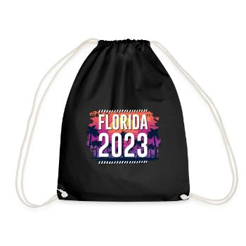 Florida 2023 - Drawstring Bag - black - Front