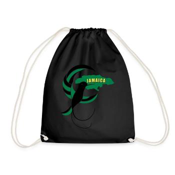 Jamaica Wear - Doctor Bird Island - Drawstring Bag - black - Front