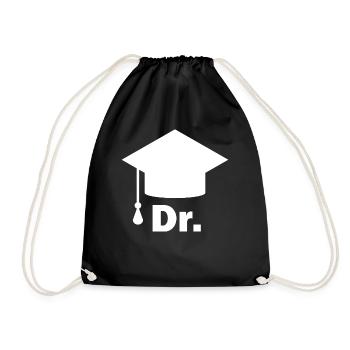 Doctor Dr. and Doctor's Hat - Drawstring Bag - black - Front