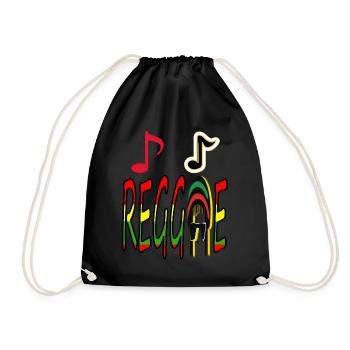 Reggae Music Rasta Cadeau Jamaïque Idée Cadeau - Sac de sport léger - noir - Devant