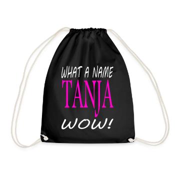 Je m’appelle Tanja mon nom est Tanja Girl Gift Idea - Sac de sport léger - noir - Devant
